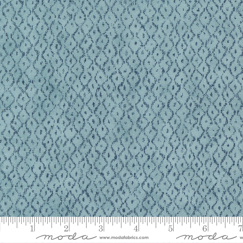 Indigo Blooming Momo Water | Debbie Maddy | Moda Fabrics | 48096 11 | Sold in 1/2 Yd