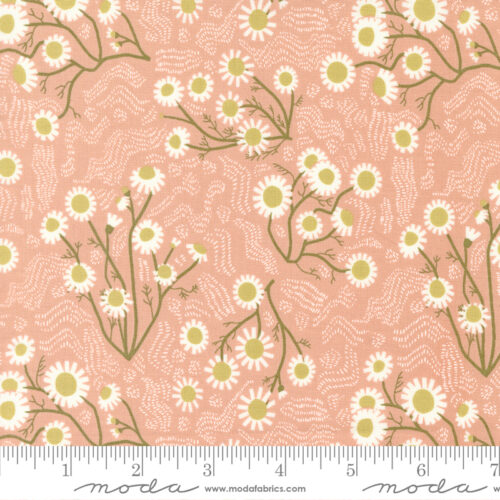 Quaint Cottage Chamomile Rose | Gingiber | Moda Fabrics | 48372 18 | Sold in 1/2 Yd