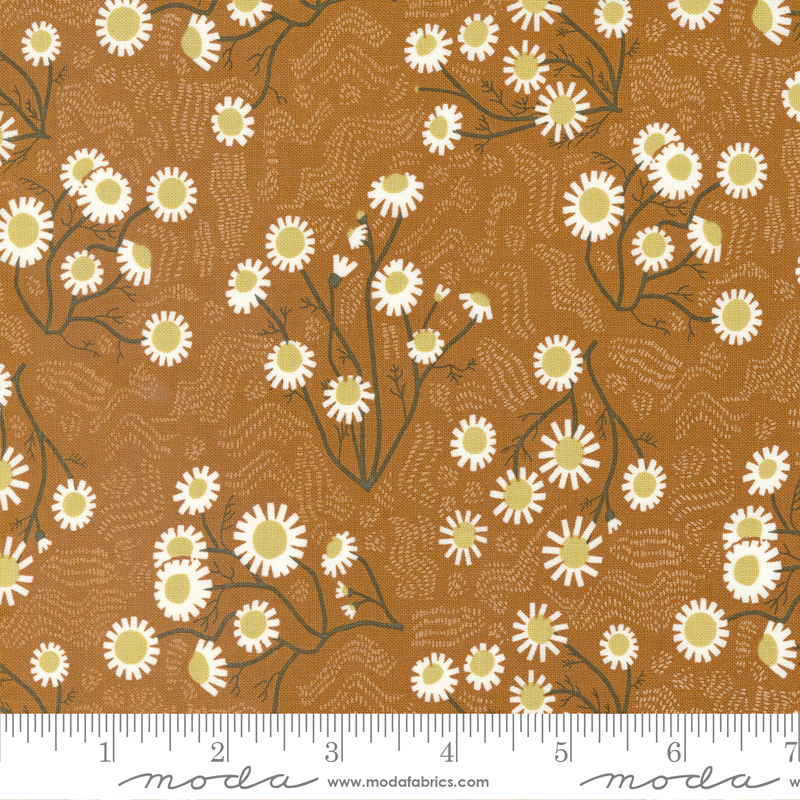 Quaint Cottage Chamomile Soil | Gingiber | Moda Fabrics | 48372 19 | Sold in 1/2 Yd