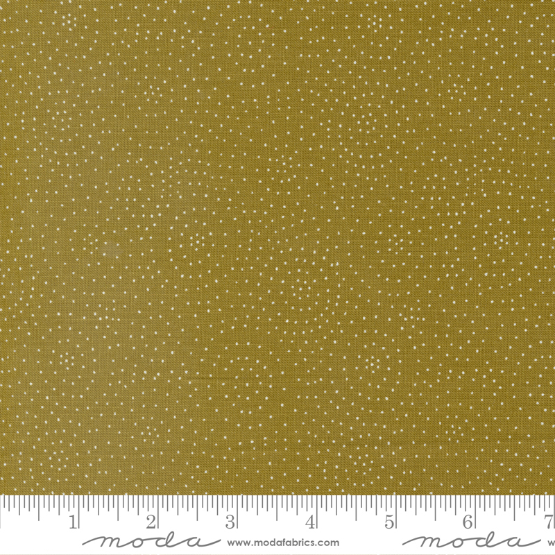 Quaint Cottage Circle Dot Lichen | Gingiber | Moda Fabrics | 48376 14 | Sold in 1/2 Yd