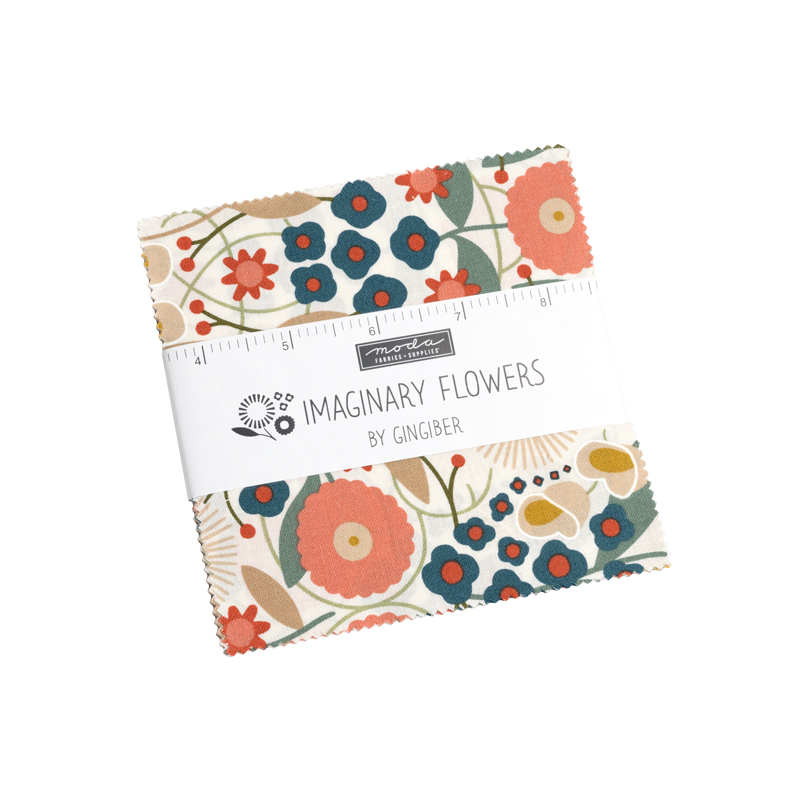 Imaginary Flowers Charm Pack | Gingiber | Moda Fabrics | 48380PP | Sold As A Bundle