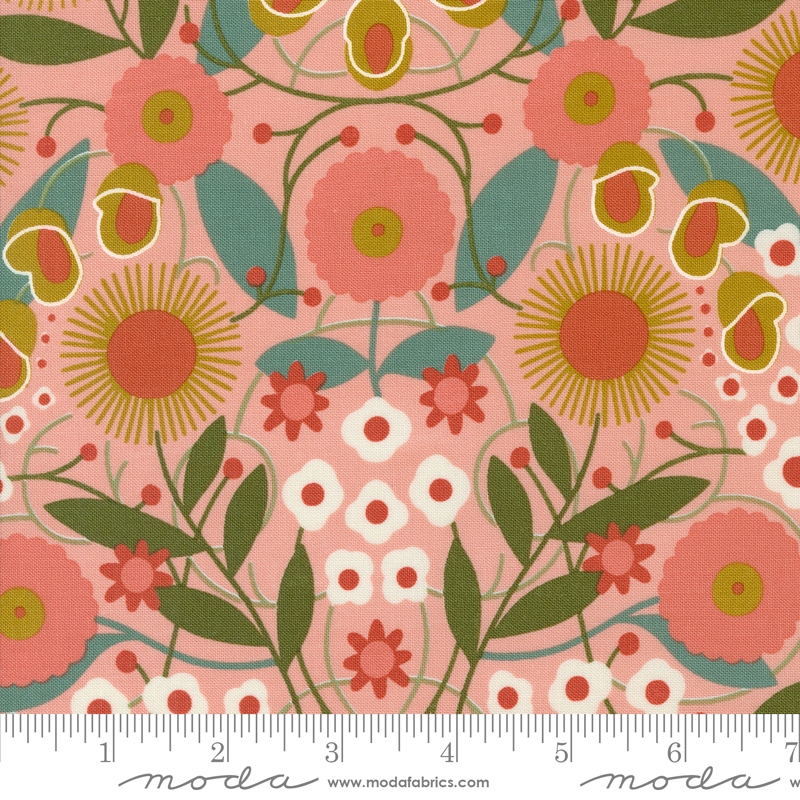 Imaginary Flowers Magical Flowers Blossom | Gingiber | Moda Fabrics | 48381 18 | Sold in 1/2 Yd