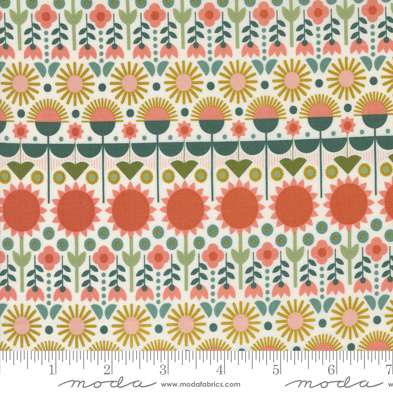 Imaginary Flowers What If Florals Cloud | Gingiber | Moda Fabrics | 48383 11 | Sold in 1/2 Yd