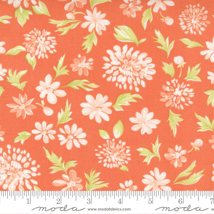 Cinnamon & Cream Coral | Fig Tree And Co. | Moda Fabrics | 20451 18 | Sold in 1/2 Yds