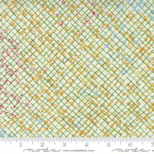Wild Blossoms Blotted Graph Paper Cream | Robin Pickens | Moda Fabrics | 48737 11 | Sold in 1/2 Yd