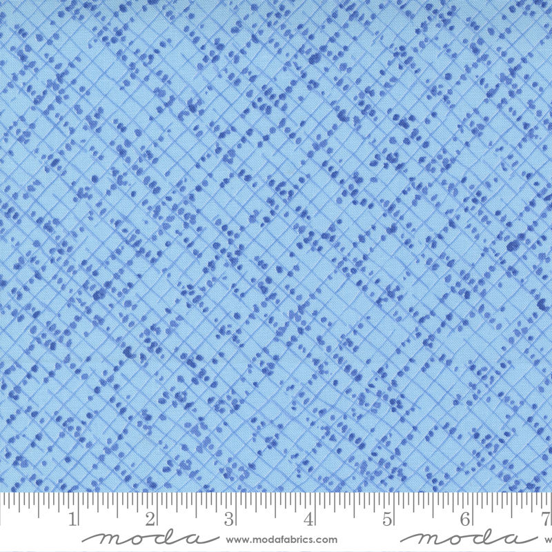 Wild Blossoms Blotted Graph Paper Mist | Robin Pickens | Moda Fabrics | 48737 23 | Sold in 1/2 Yd