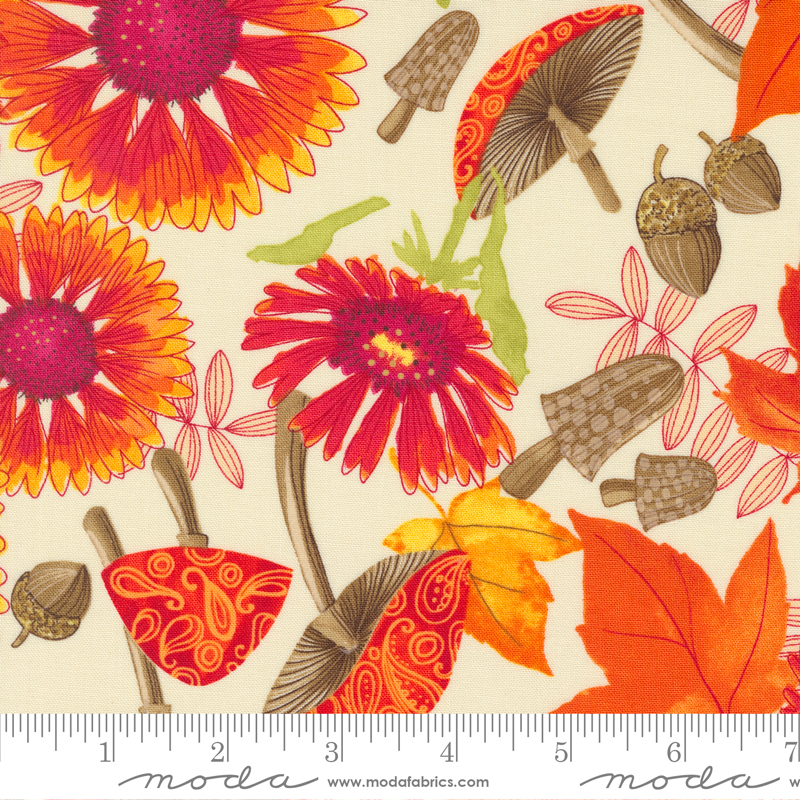 Forest Frolic Main Print Cream | Robin Pickens | Moda Fabrics | 48740 12 | Sold in 1/2 Yd