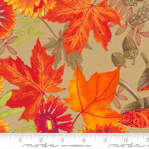 Forest Frolic Main Print Caramel | Robin Pickens | Moda Fabrics | 48740 14 | Sold in 1/2 Yd