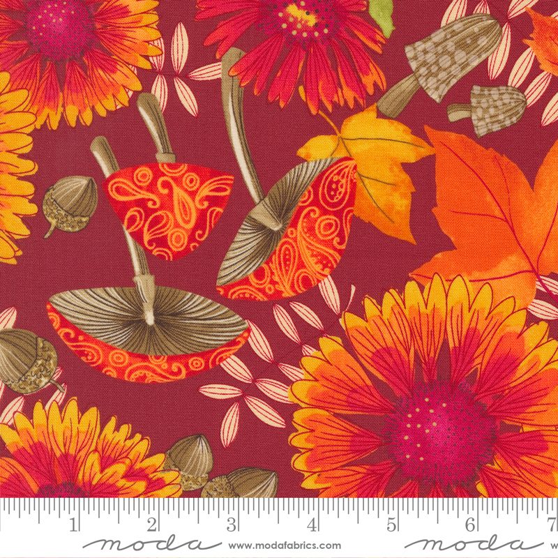 Forest Frolic Main Print Cinnamon | Robin Pickens | Moda Fabrics | 48740 16 | Sold in 1/2 Yd