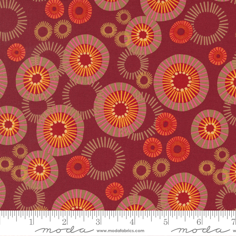 Forest Frolic Mod Indian Blanket Cinnamon | Robin Pickens | Moda Fabrics | 48743 16 | Sold in 1/2 Yd