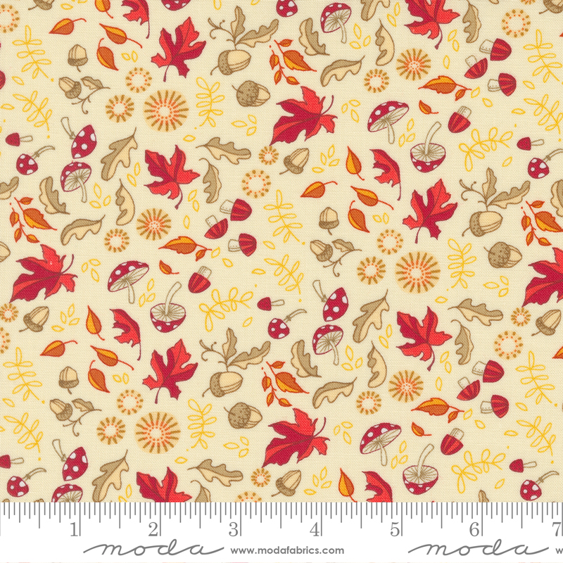 Forest Frolic Little Fall Fling Cream | Robin Pickens | Moda Fabrics | 48744 12 | Sold in 1/2 Yd