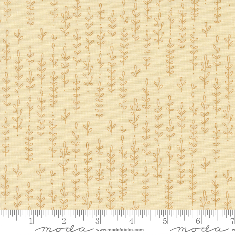 Forest Frolic Leafy Lines Cream | Robin Pickens | Moda Fabrics | 48745 12 | Sold in 1/2 Yd