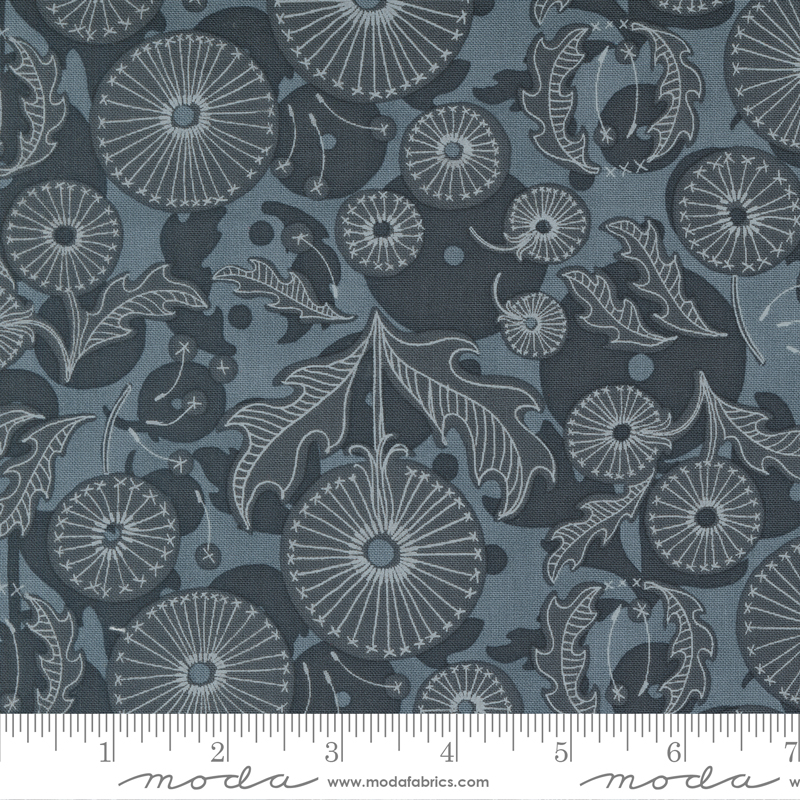Dandi Duo Dandi Toile Graphite | Robin Pickens | Moda Fabrics | 48751 17 | Sold in 1/2 Yd