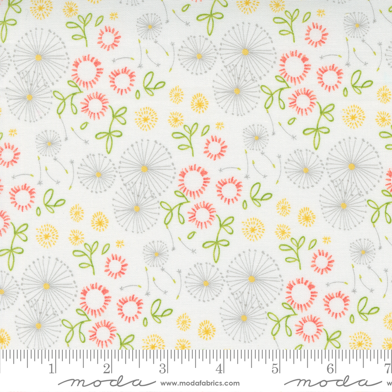 Dandi Duo Little Bitties Cream | Robin Pickens | Moda Fabrics | 48752 11 | Sold in 1/2 Yd