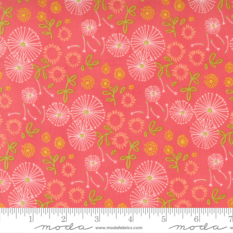 Dandi Duo Little Bitties Coral | Robin Pickens | Moda Fabrics | 48752 15 | Sold in 1/2 Yd