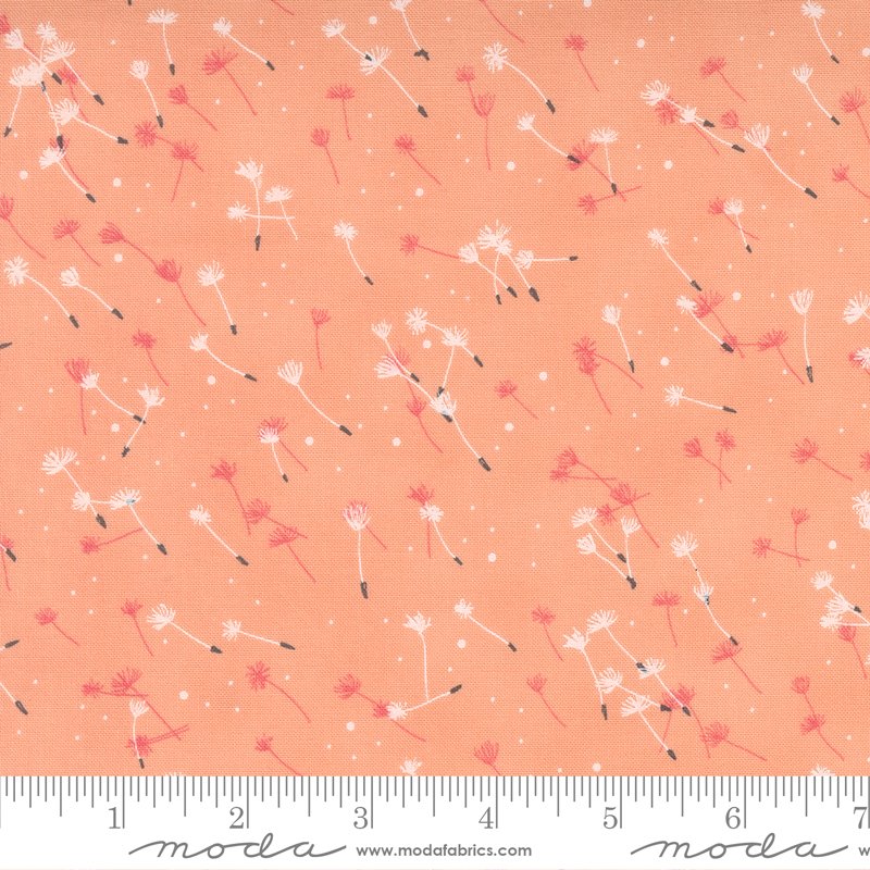Dandi Duo Flyaway Seeds Peach | Robin Pickens | Moda Fabrics | 48756 14 | Sold in 1/2 Yd
