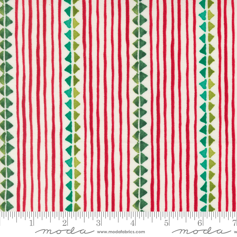 Winterly Christmas Ribbon Cream | Robin Pickens | Moda Fabrics | 48763 11 | Sold in 1/2 Yd