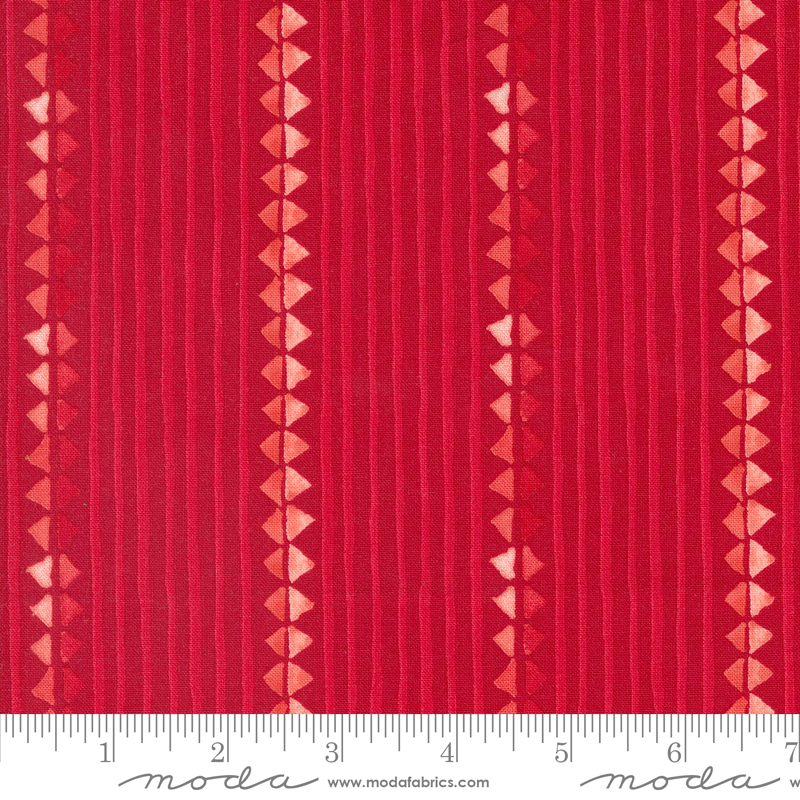 Winterly Christmas Ribbon Crimson | Robin Pickens | Moda Fabrics | 48763 15 | Sold in 1/2 Yd