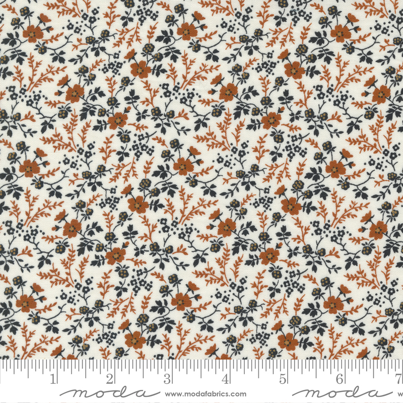 Rustic Gatherings Petite Floral Cloud | Primitive Gatherings | Moda Fabrics | 49201 11 | Sold in 1/2 Yd