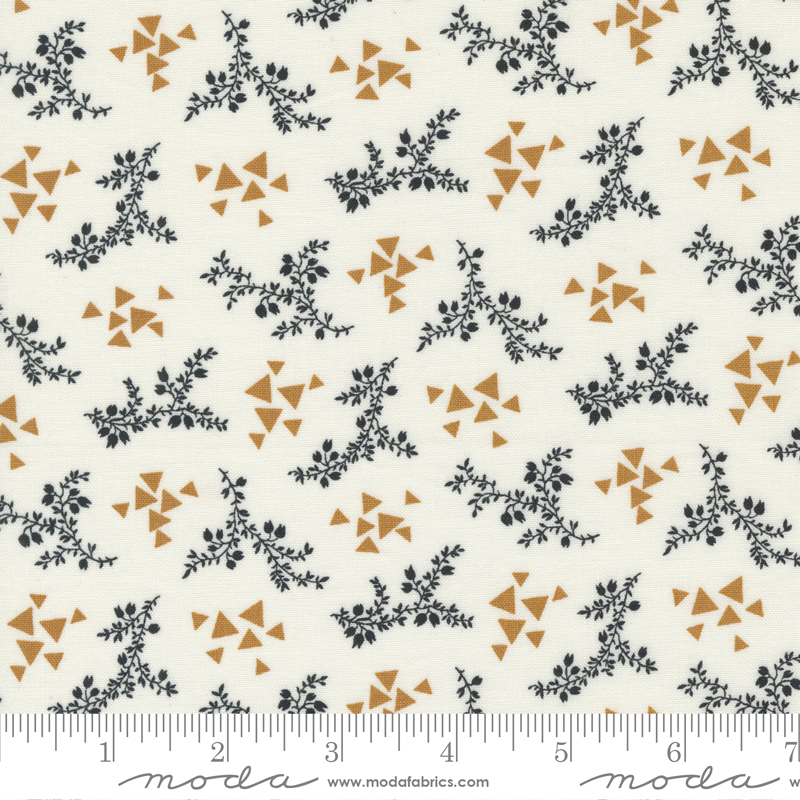 Rustic Gatherings Triangle Toss Cloud | Primitive Gatherings | Moda Fabrics | 49202 11 | Sold in 1/2 Yd