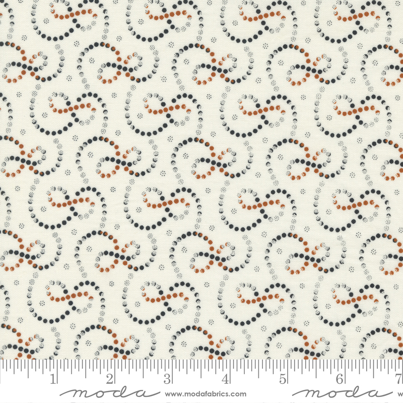 Rustic Gatherings Swirly Dots Cloud | Primitive Gatherings | Moda Fabrics | 49204 11 | Sold in 1/2 Yd