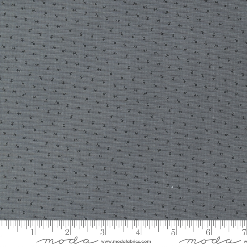 Rustic Gatherings Leaf Bud Graphite | Primitive Gatherings | Moda Fabrics | 49206 21 | Sold in 1/2 Yd