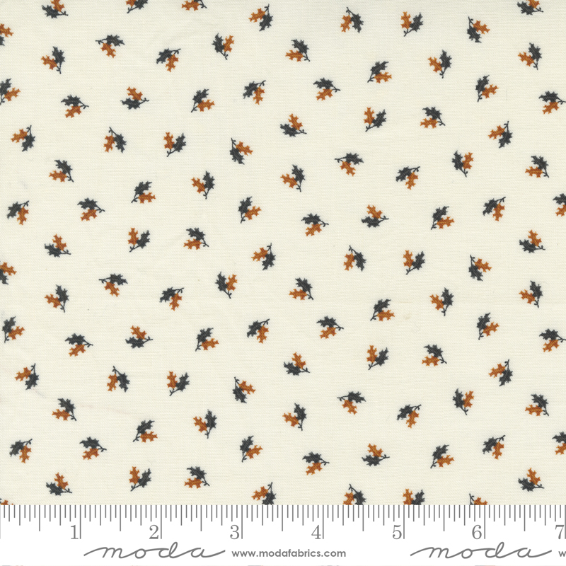 Rustic Gatherings Double Leaf Cloud | Primitive Gatherings | Moda Fabrics | 49207 11 | Sold in 1/2 Yd