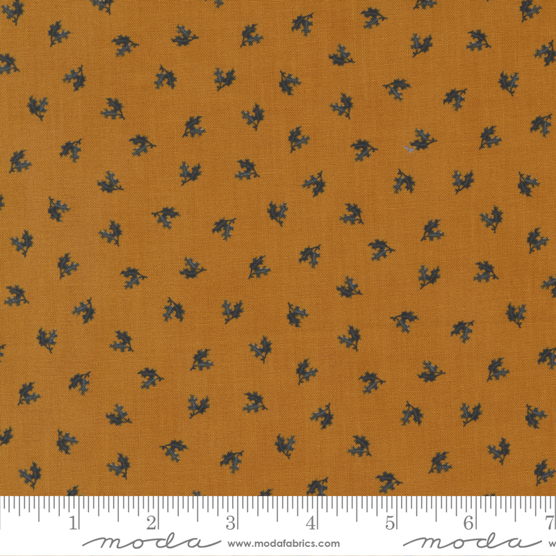 Rustic Gatherings Double Leaf Spice | Primitive Gatherings | Moda Fabrics | 49207 13 | Sold in 1/2 Yd