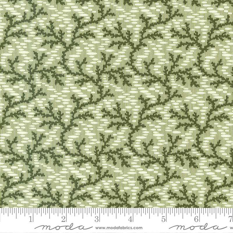 Joyful Gatherings Evergreen Sprigs Evergreen | Primitive Gatherings | Moda Fabrics | 49211 21 | Sold in 1/2 Yd
