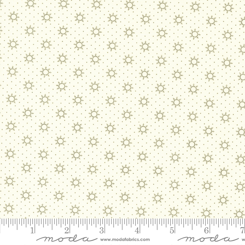 Joyful Gatherings Snowflakes Snow Mistletoe | Primitive Gatherings | Moda Fabrics | 49216 21 | Sold in 1/2 Yd