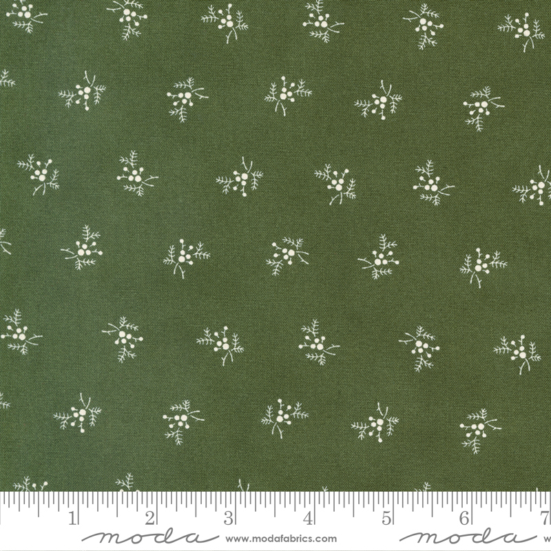 Joyful Gatherings Mistletoe Evergreen | Primitive Gatherings | Moda Fabrics | 49217 16 | Sold in 1/2 Yd