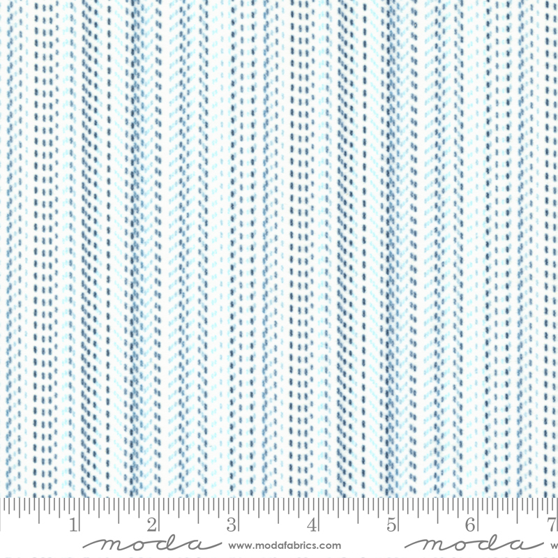 Lakeside Gatherings Multi Stripe Cloud | Primitive Gatherings | Moda Fabrics | 49223 11F | Sold in 1/2 Yd