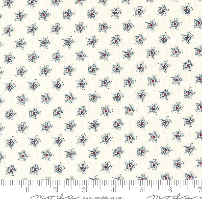 American Gatherings II Star Sparkle Dove | Primitive Gatherings | Moda Fabrics | 49242 11 | Sold in 1/2 Yd