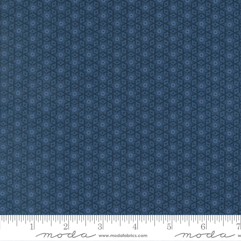 American Gatherings II Kalidescope Navy | Primitive Gatherings | Moda Fabrics | 49245 14 | Sold in 1/2 Yd