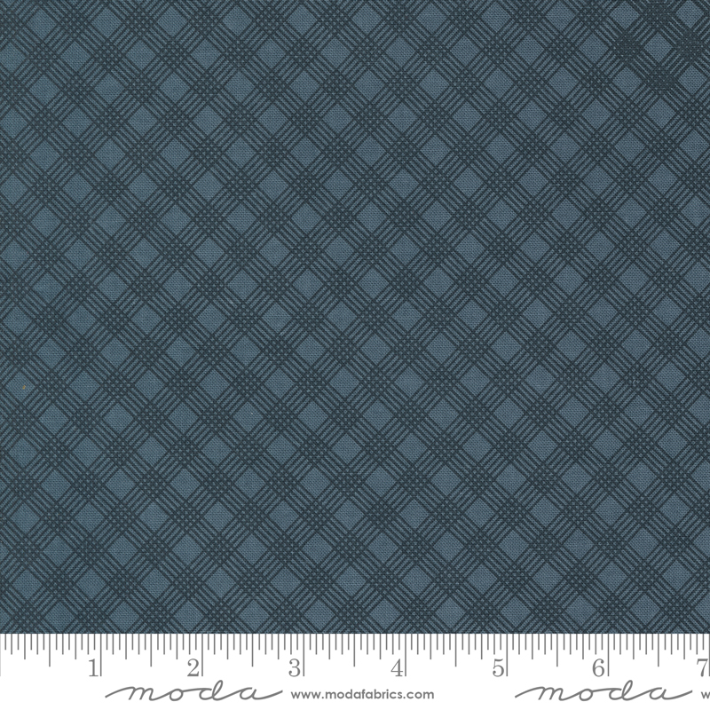 Snowman Gatherings IV Window Pane Frozen Lake | Primitive Gatherings | Moda Fabrics | 49254 14 | Sold in 1/2 Yd