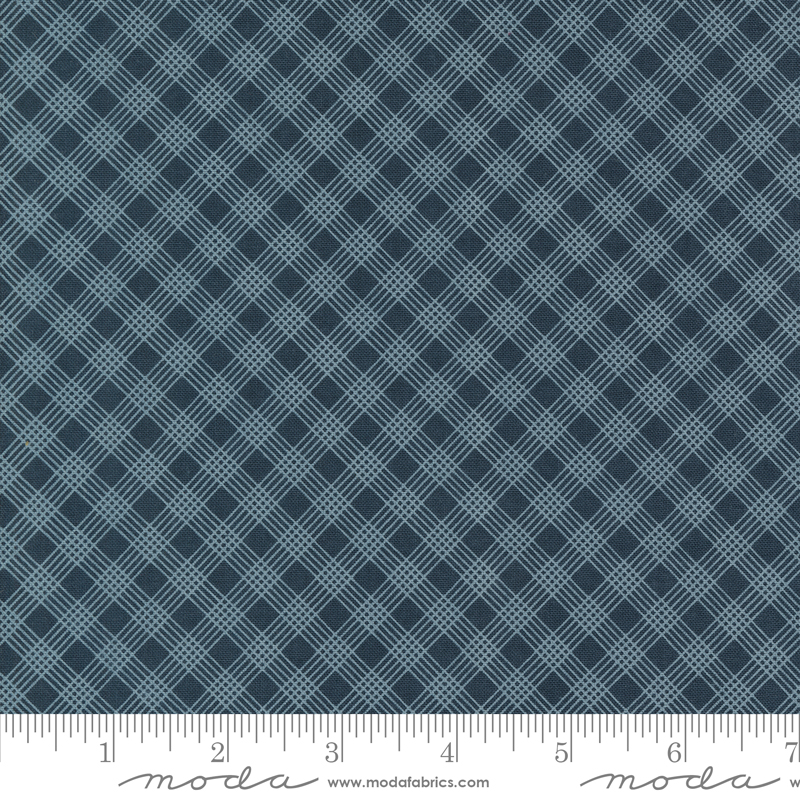 Snowman Gatherings IV Window Pane Frozen Night Sky | Primitive Gatherings | Moda Fabrics | 49254 16 | Sold in 1/2 Yd