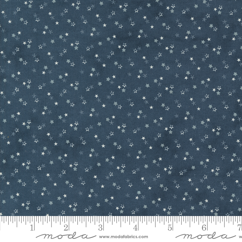 Snowman Gatherings IV Snowy Night Night Sky | Primitive Gatherings | Moda Fabrics | 49256 14 | Sold in 1/2 Yd