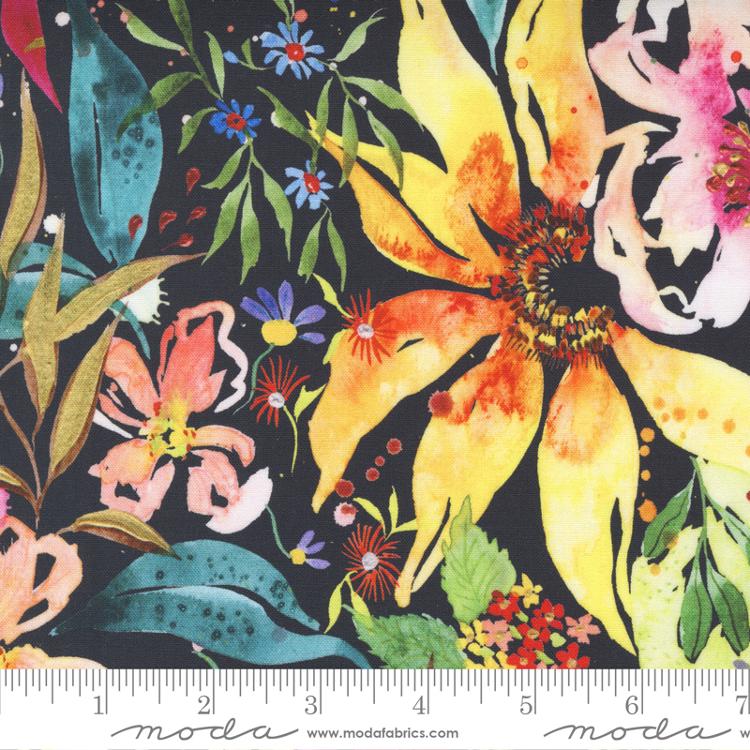 Eufloria Onyx | Create Joy Project | Moda Fabrics | 39742 12 | Sold in 1/2 Yd