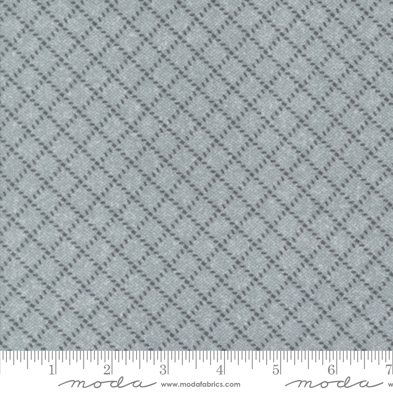Farmhouse Flannels III Diamond Grid Pewter | Primitive Gatherings | Moda Fabrics | 49271 14F | Sold in 1/2 Yd