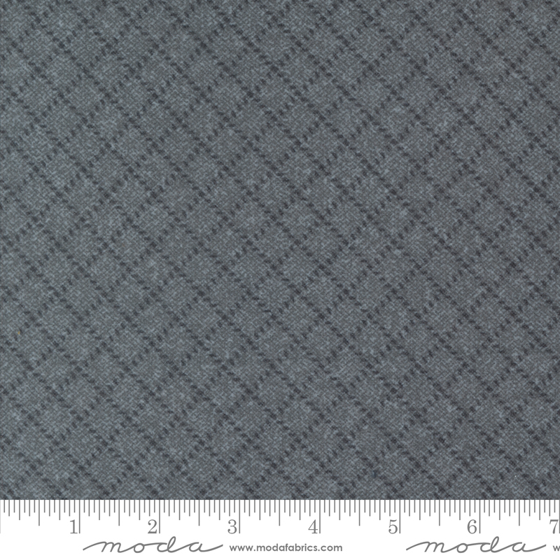 Farmhouse Flannels III Diamond Grid Graphite | Primitive Gatherings | Moda Fabrics | 49271 15F | Sold in 1/2 Yd