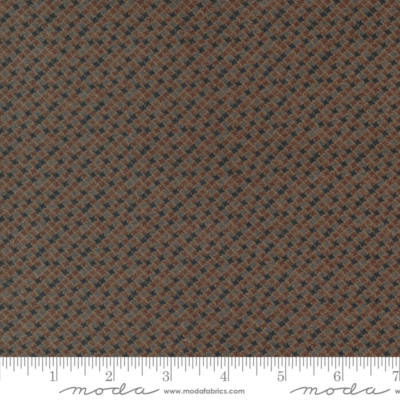 Farmhouse Flannels III Seedy Cocoa | Primitive Gatherings | Moda Fabrics | 49274 13F | Sold in 1/2 Yd