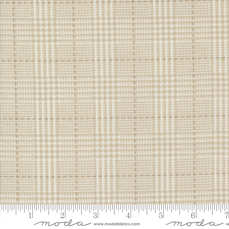 Farmhouse Flannels III Box Check Cream | Primitive Gatherings | Moda Fabrics | 49277 11F | Sold in 1/2 Yd
