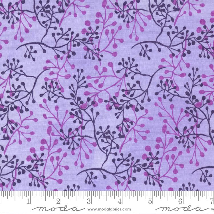 Pansys Posies Lavender | Robin Pickens | Moda Fabrics | 48724 23 | Sold in 1/2 Yds