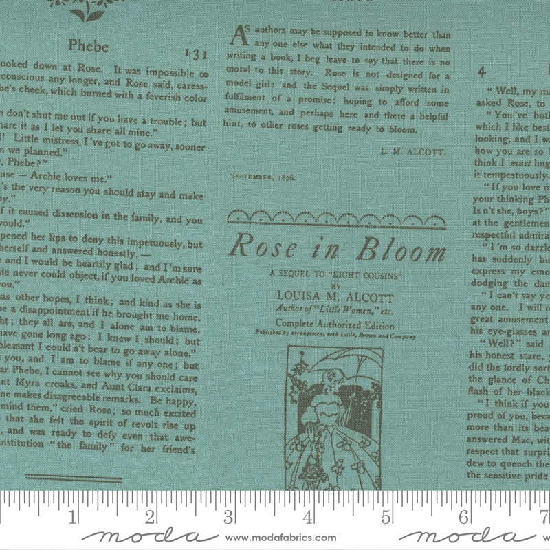 Love Note Words Dusty Sky | Lella Boutique | Moda Fabrics | 5156 12 | Sold in 1/2 Yds