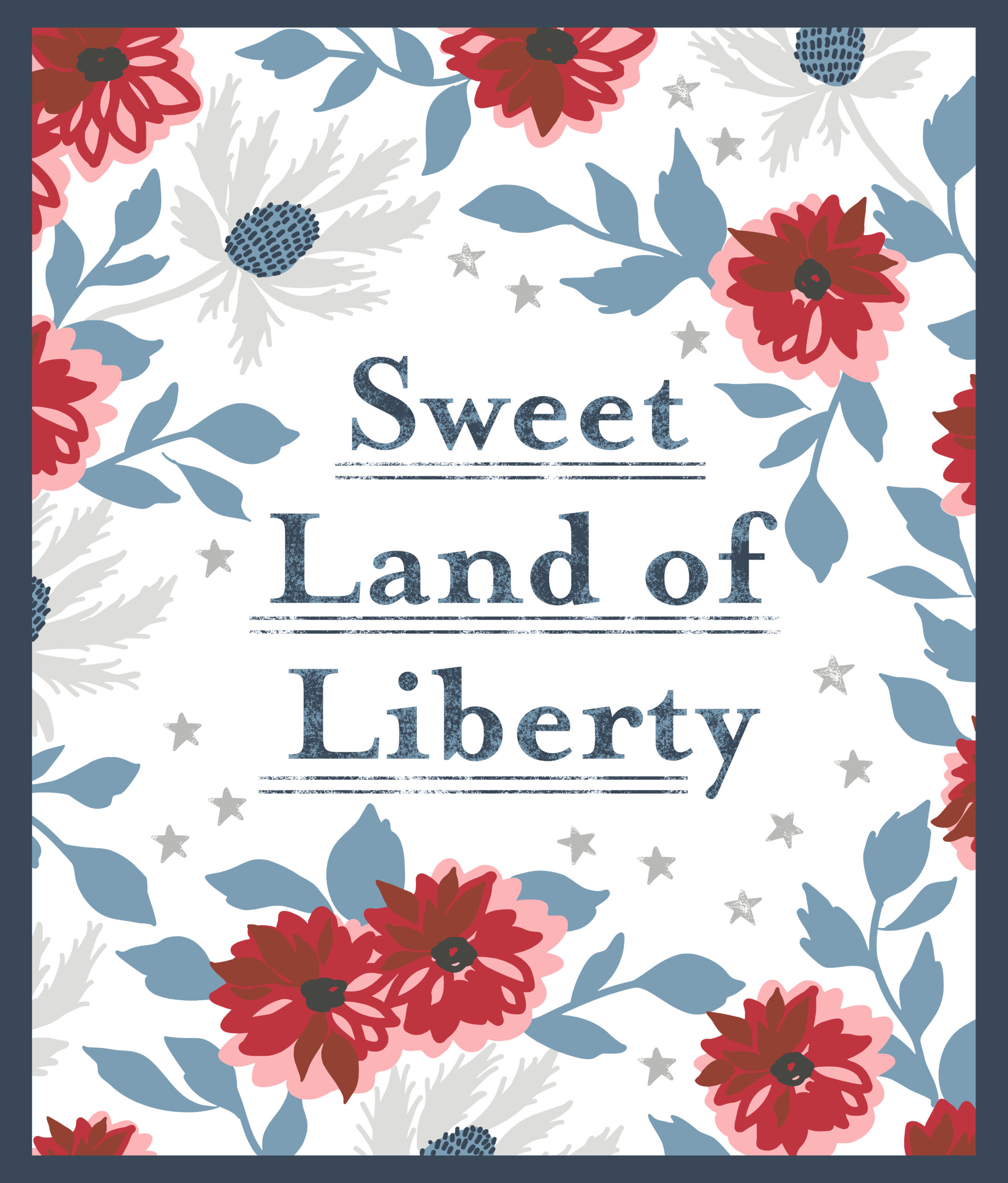 Old Glory Sweet Land of Liberty Panel 36" x 44" | Lella Boutique | Moda Fabrics | 5207 11 | Sold as a 1 Yd Panel