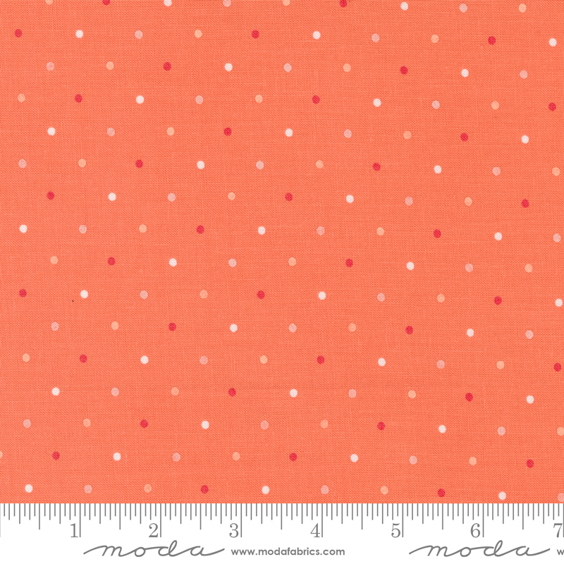 Magic Dot Coral | Lella Boutique | Moda Fabrics | 5230 11 | Sold in 1/2 Yds