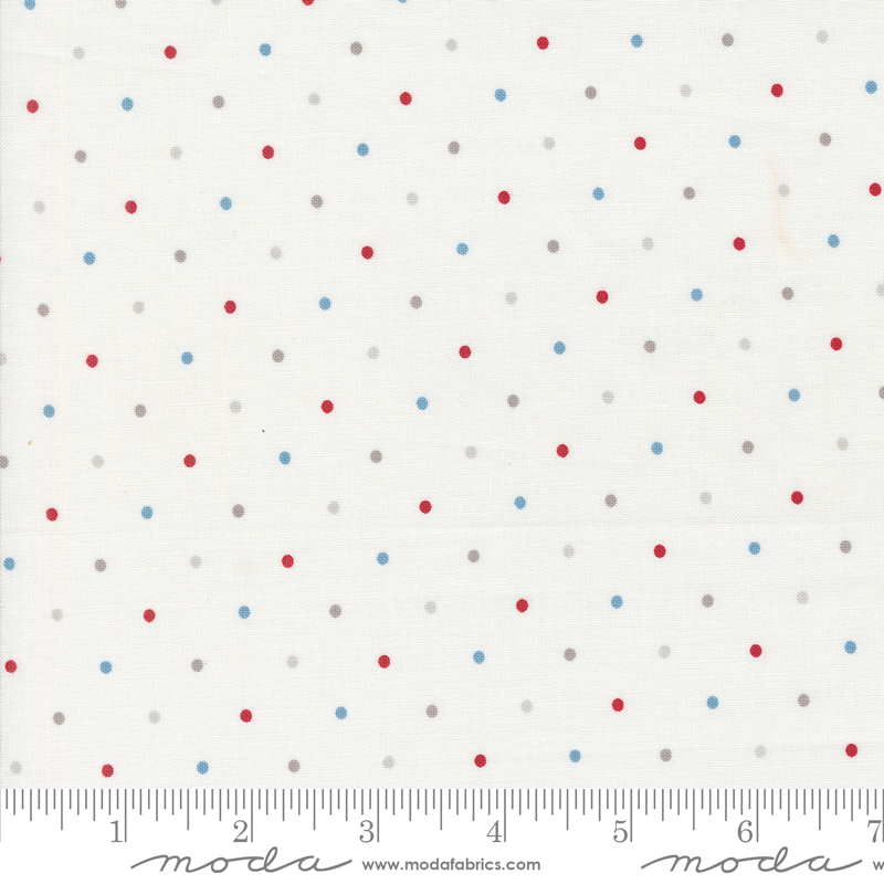 Magic Dot Americana | Lella Boutique | Moda Fabrics | 5230 37 | Sold in 1/2 Yds