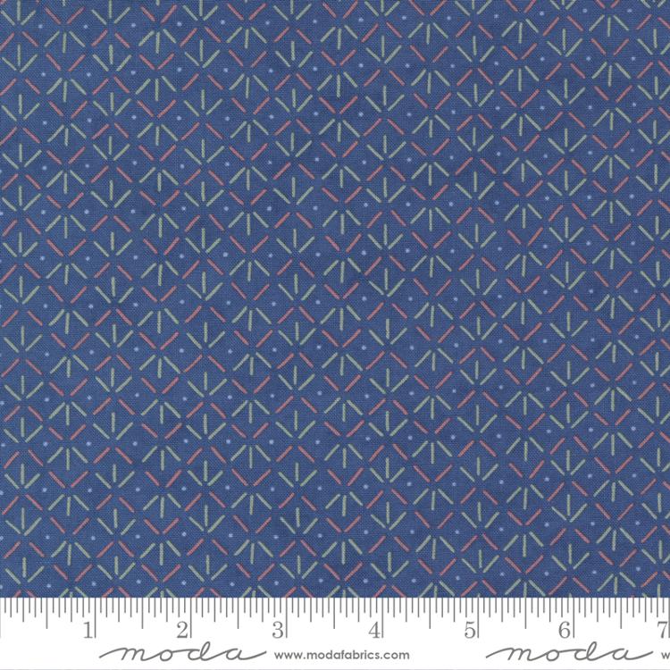 Watermarks Footprints Indigo | Holly Taylor | Moda Fabrics | 6916 14 | Sold in 1/2 Yd