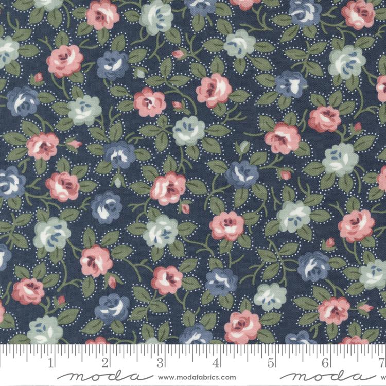 Sunnyside Blooming Navy | Camille Roskelley | Moda Fabrics | 55281 12 | Sold in 1/2 Yd