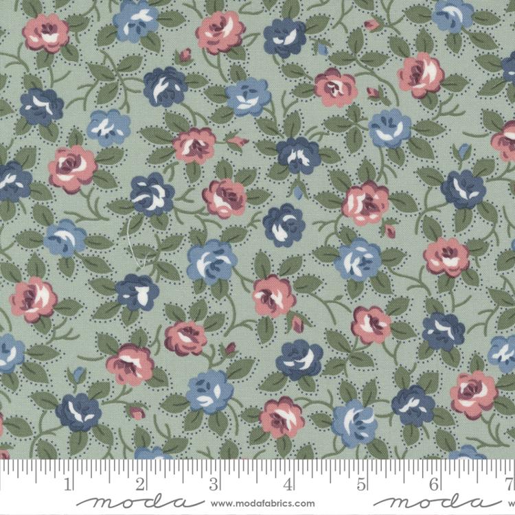 Sunnyside Blooming Sea Salt | Camille Roskelley | Moda Fabrics | 55281 14 | Sold in 1/2 Yd